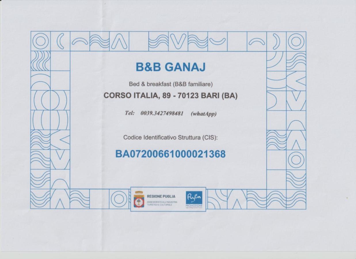 B&B Ganaj La Terrazza Di Ganaj Bari Luaran gambar